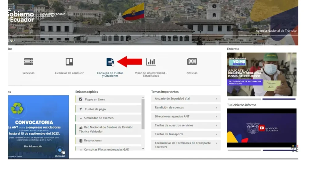 Accede a la consulta de puntos