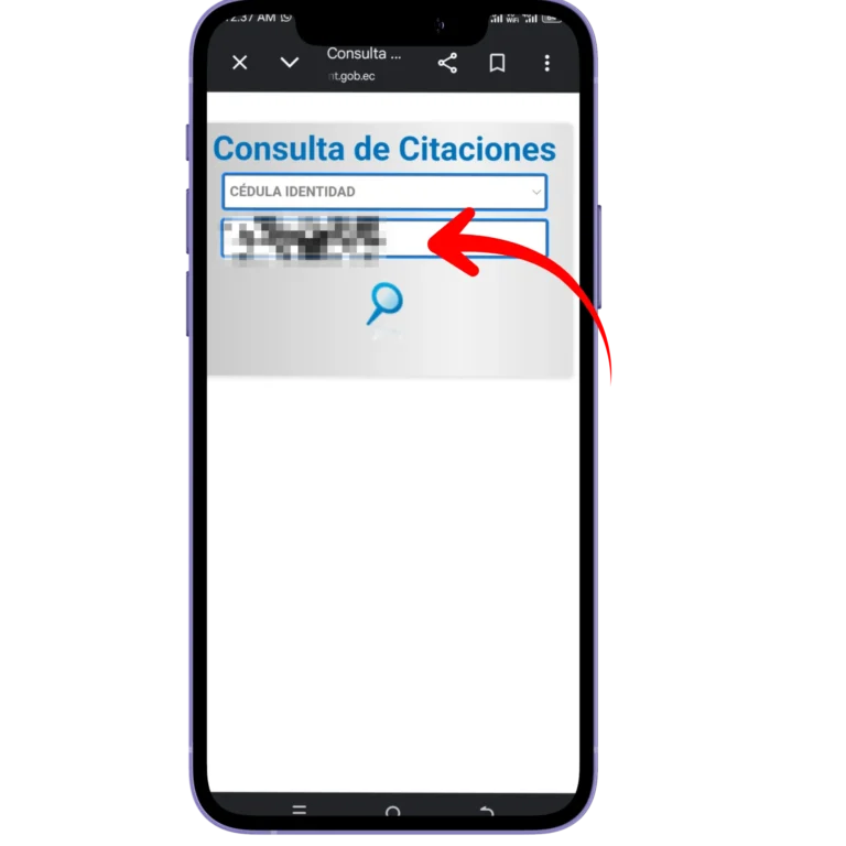 Escribe tu número de cédula, sin espacios.