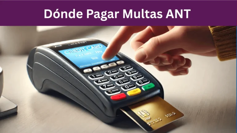 Pagar Multas ANT con Tarjeta de Crédito