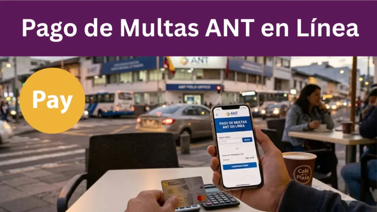 Pago de Multas ANT en Línea