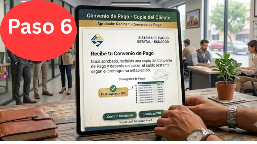 Recibe tu Convenio de Pago