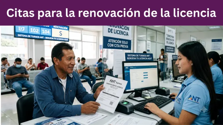 Turnos ANT para Renovación de Licencia